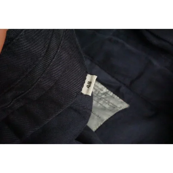 Burberry Slim Fit Linen Cotton Blue Mens Pants Trousers Sz 48 EU NEW